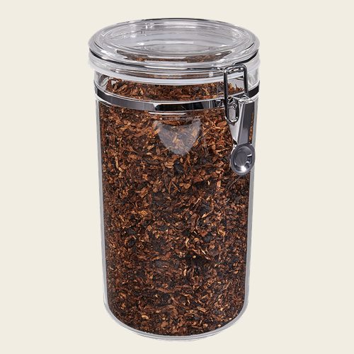 6 oz TAPERED Glass Stash and Spice Storage Jar