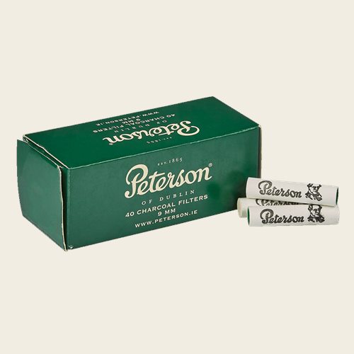3 x Peterson of Dublin Charcoal Pipe Filters 9mm Pack of 40 x 3 = 120 filters