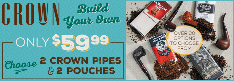 Crown BYO - 2 Pipes & 2 Pouches for $59.99