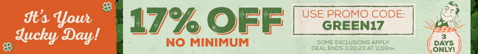 17% Off Your Order NO Minimum!
